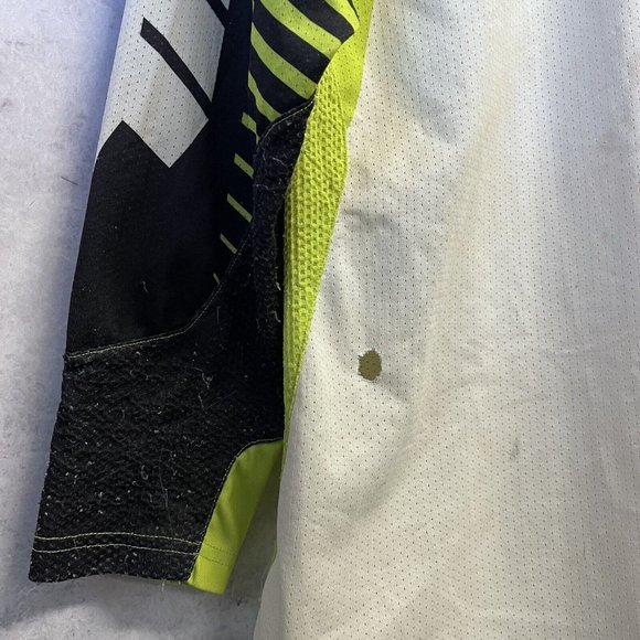 MSR Motocross Racing Jersey Mens XL Long Sleeve NXTAir Green White M5 - Picture 7 of 13